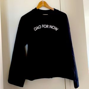 Madewell sweatshirt Ciao for Now XL NWT